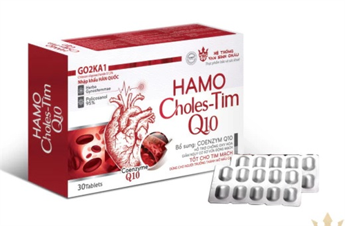 HAMO CHOLES-TIM COENZYM Q10 -  ПРЕПАРАТ ДЛЯ СНИЖЕНИЯ ЖИРА, ХОЛЕСТИРИНА, АТЕРОСКЛЕРОЗА И СТАБИЛИЗАЦИИ КРОВЯНОГО ДАВЛЕНИЯ - 30 КАПСУЛ