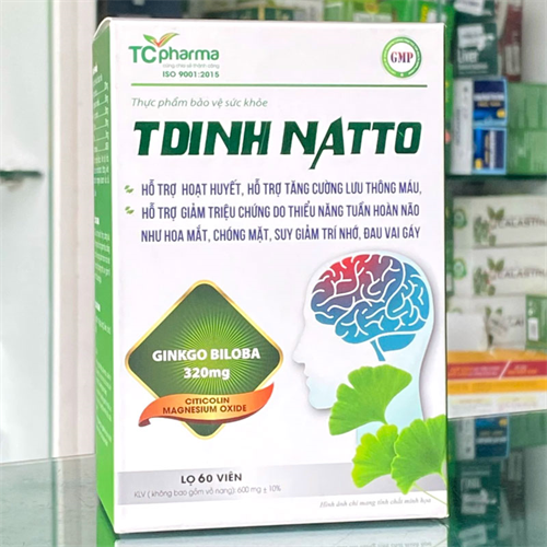 TDINH NATTO - РЕЦЕПТ ДЛЯ УЛУЧШЕНИЯ РАБОТЫ ГОЛОВНОГО МОЗГА, 60 КАПСУЛ, ВЬЕТНАМ